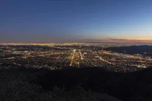 los angeles at night when couriers go even faster