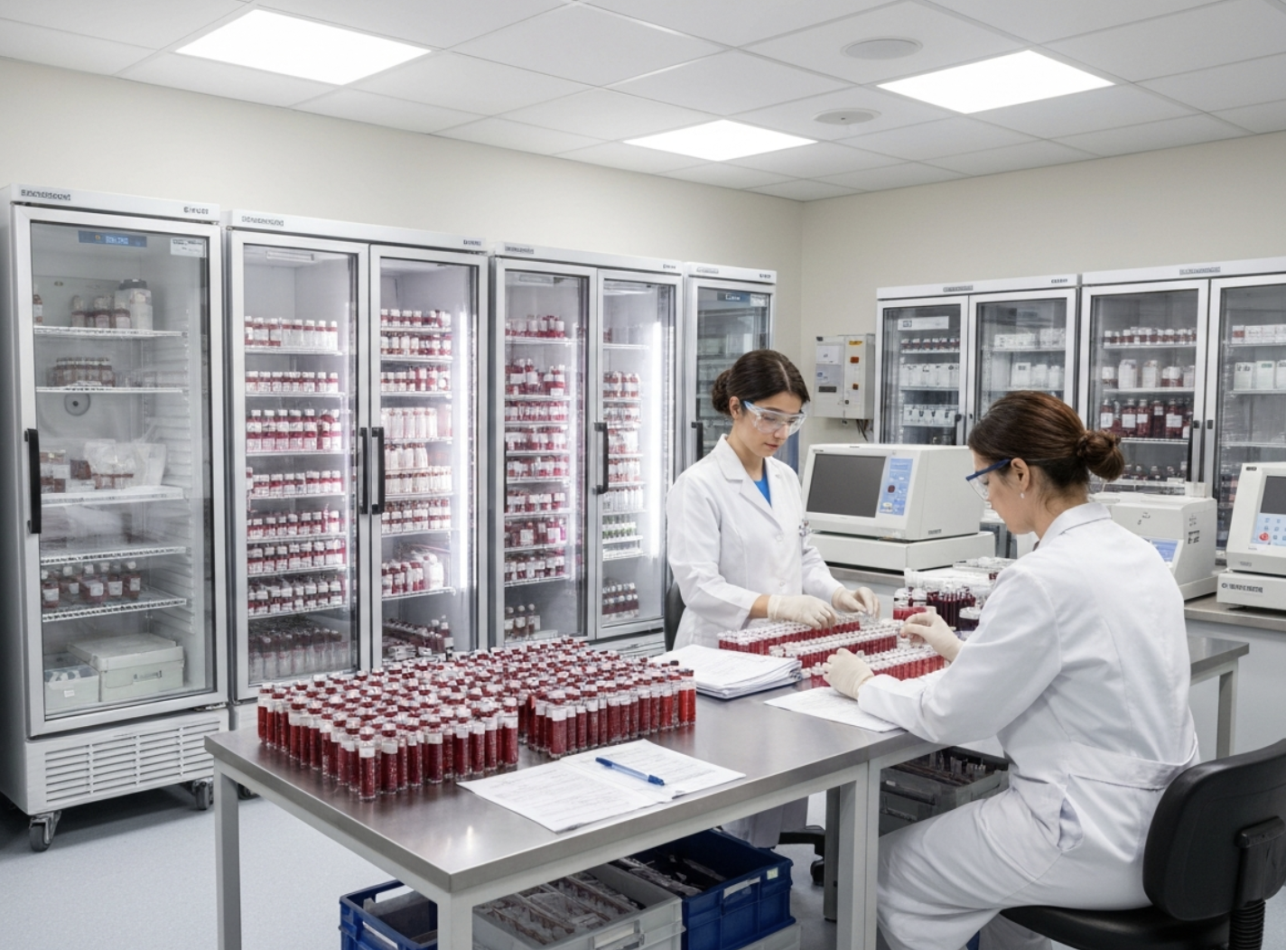 Blood bank delivery courier in Los Angeles
